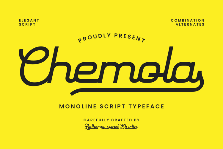 Chemola Font website image