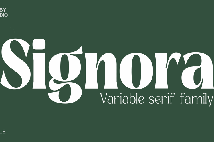 Signora Classica Font website image