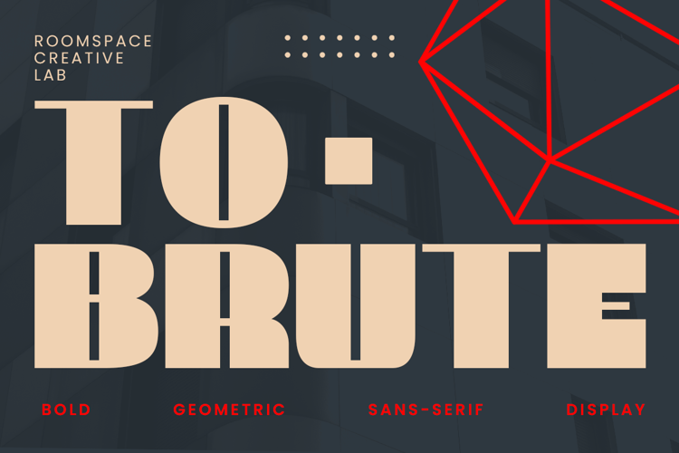 To Brute Font website image