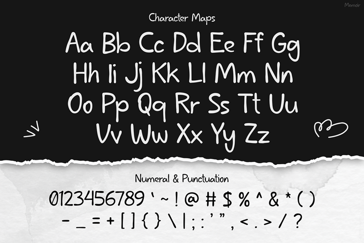 Memoir Font website image