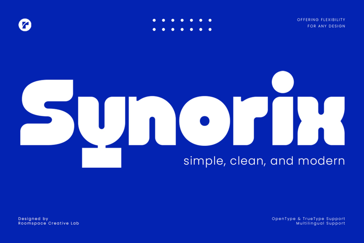 Synorix Font website image