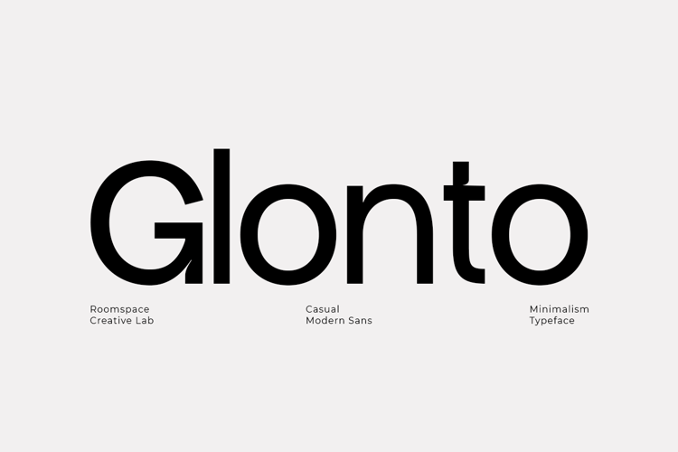 Glonto Font website image