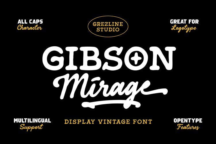 Gibson Mirage Script Font website image