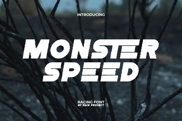 Monster Speed Font website image
