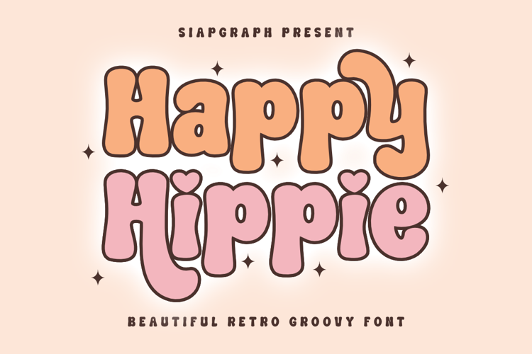 Happy Hippie Font website image