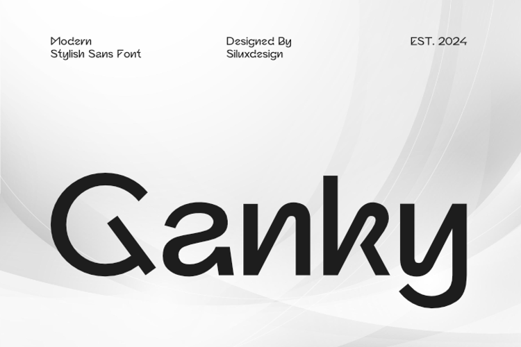 Ganky Font website image