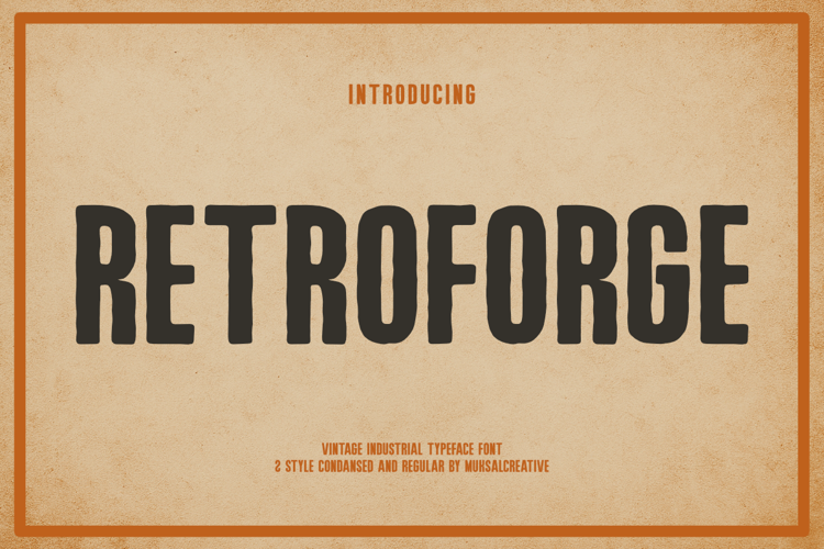 Retroforge Cond Font website image