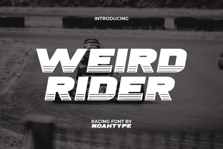 Weird Rider Font website image