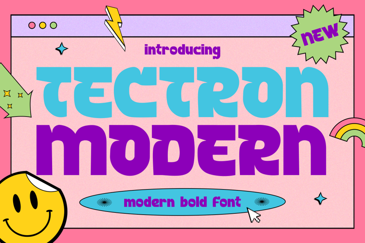 Tectron Modern Font website image