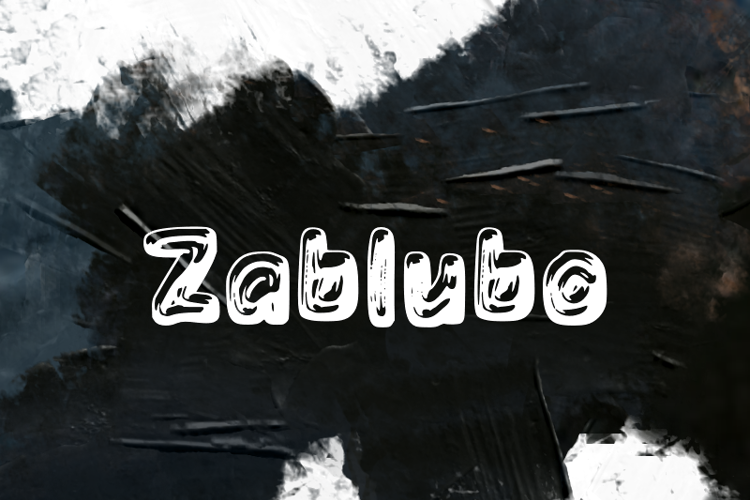 z  Zablubo Font website image