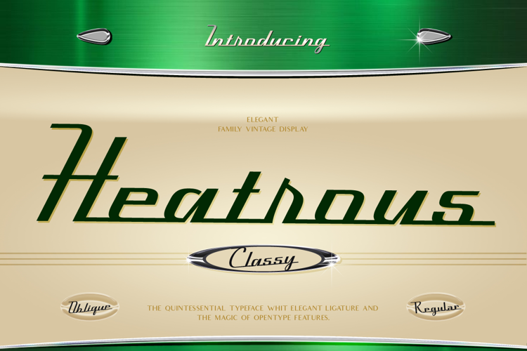 Heatrous Font website image