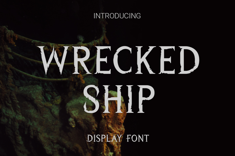 Wrecked Ship Font website image