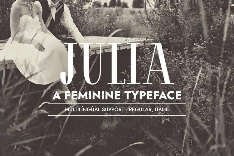 JULIA Font website image