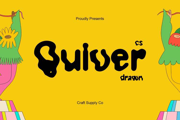 CS Quiver Drawn Font website image