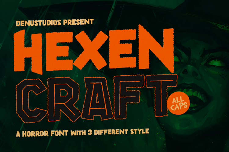 Hexen Craft Font website image