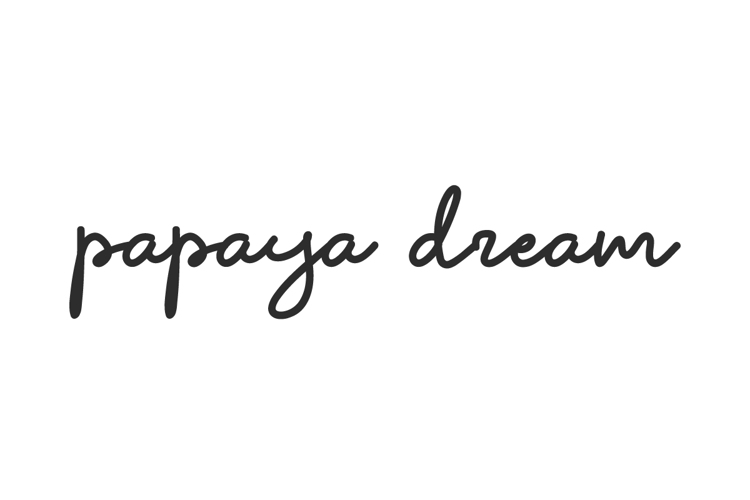 Papaya Dream Font website image