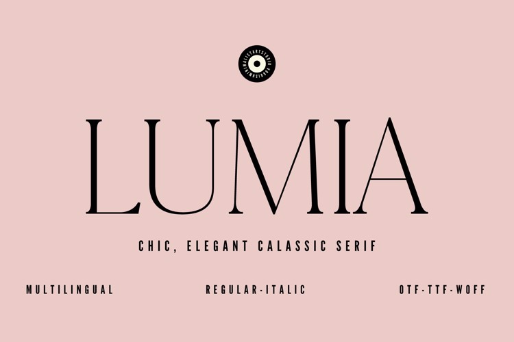 LUMIA Font website image
