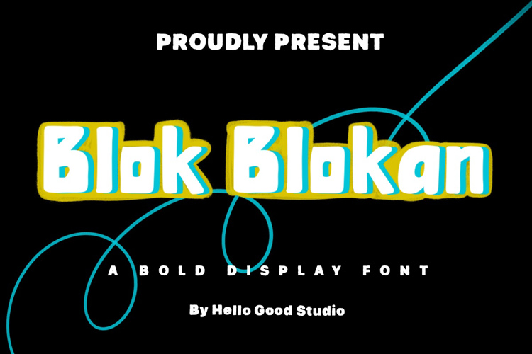Blok Blokan Font website image
