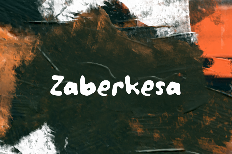 z  Zaberkesa Font website image