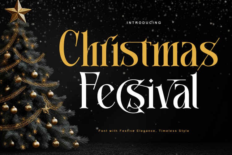Christmas Fecsival Font website image