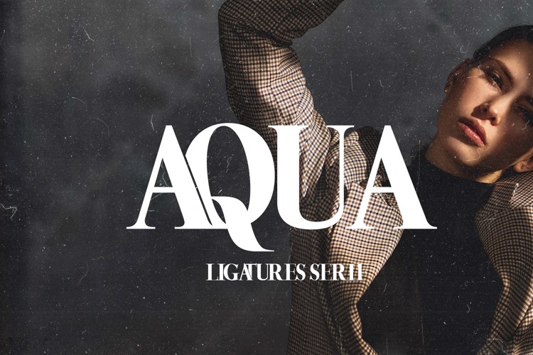 AQUA Font website image