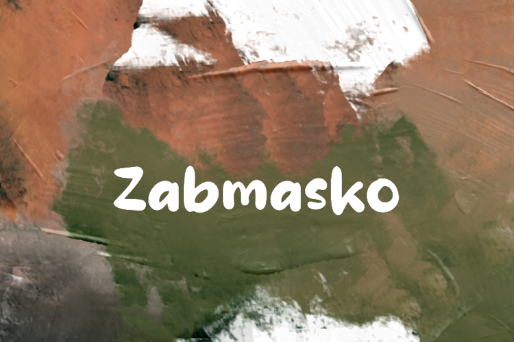 z  Zabmasko Font website image