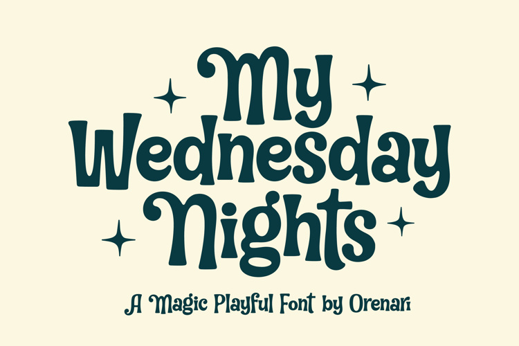 My Wednesday Nights Font website image