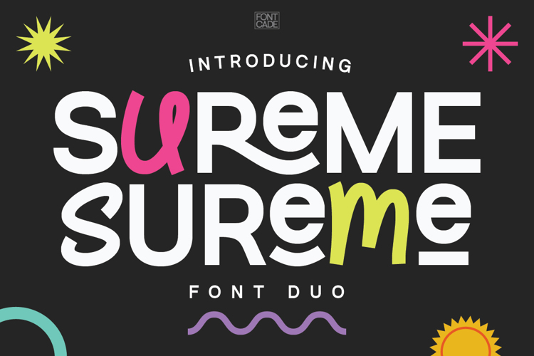 Sureme Sans Font website image