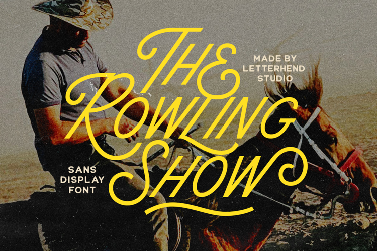 The Rowling Show Font website image