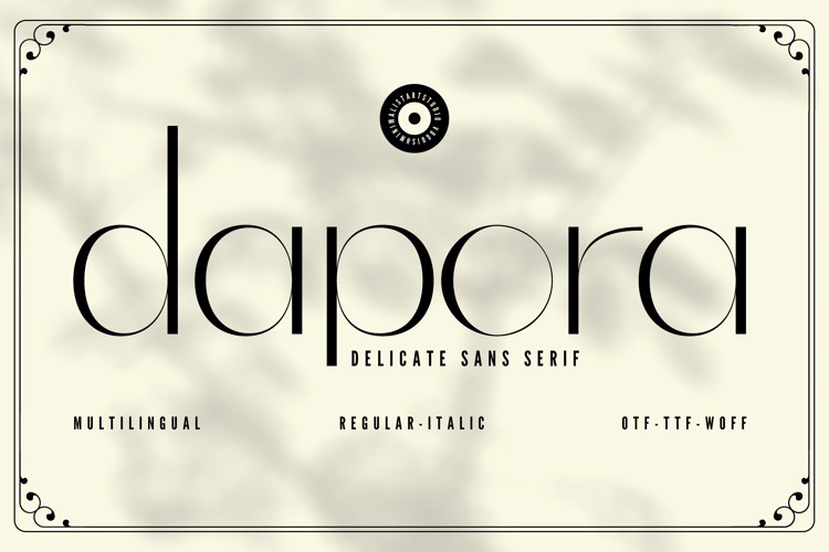 Dapora Font website image