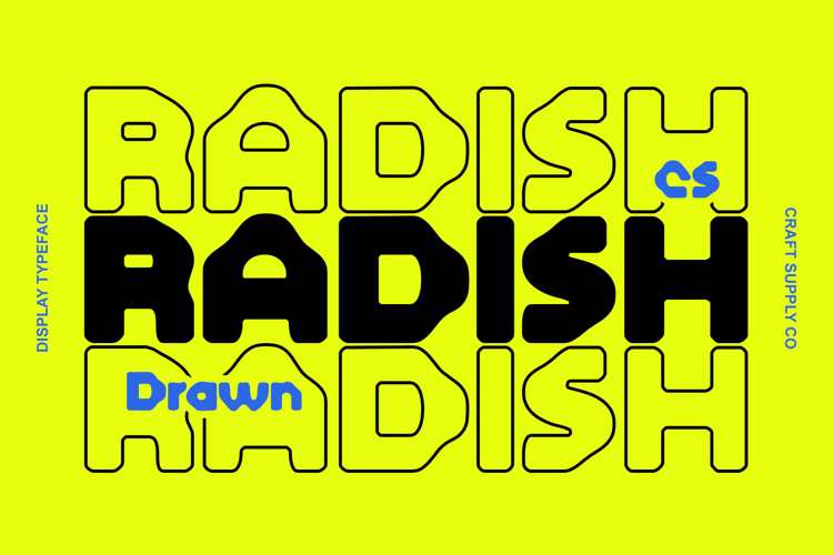 CS Radish Drawn Font website image
