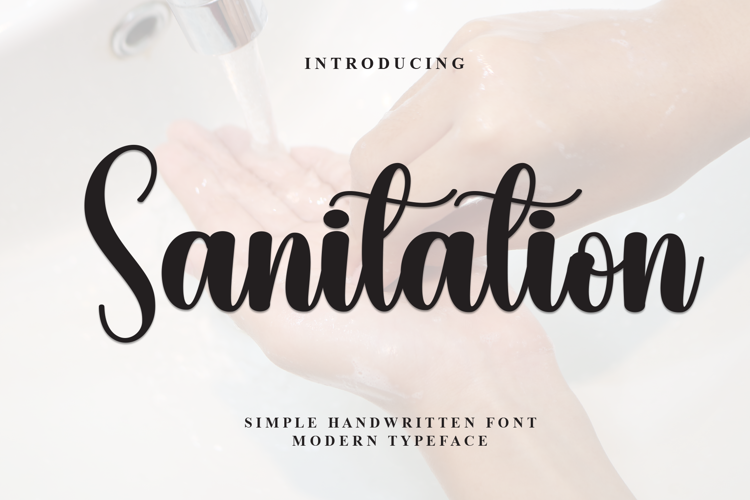 Sanitation Font website image