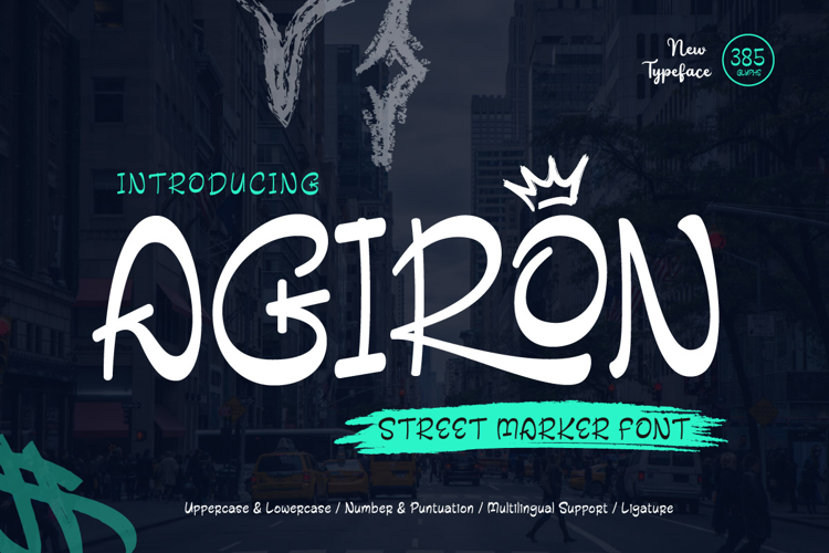AGIRON Font website image