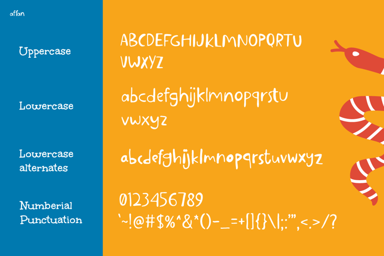 Affan Font website image