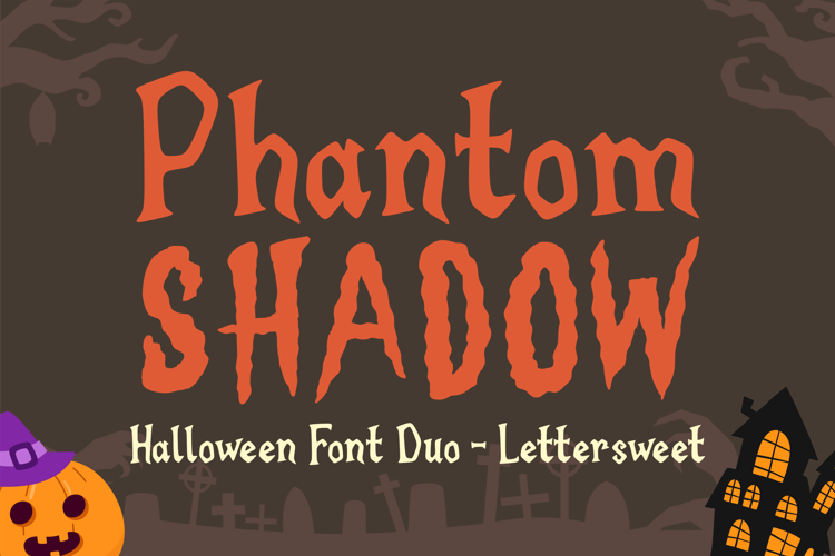 Phantom Shadow Display Font website image