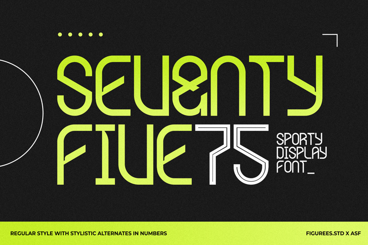 Seventy Five Font website image
