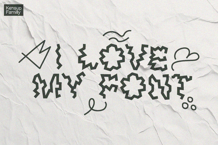Kenzoo Supplies Zig Zag Font website image