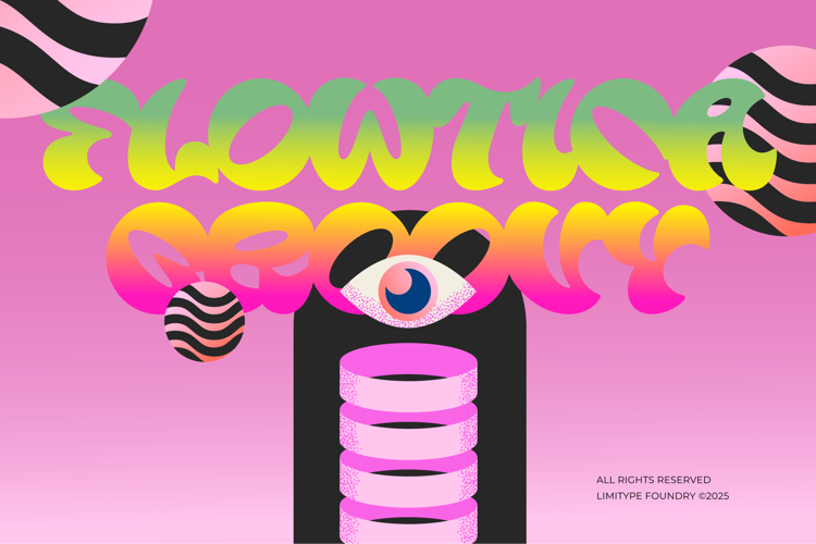 Flowtica – Groovy Bold Font website image