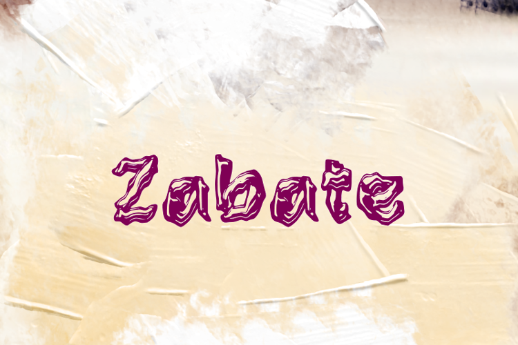 z  Zabate Font website image