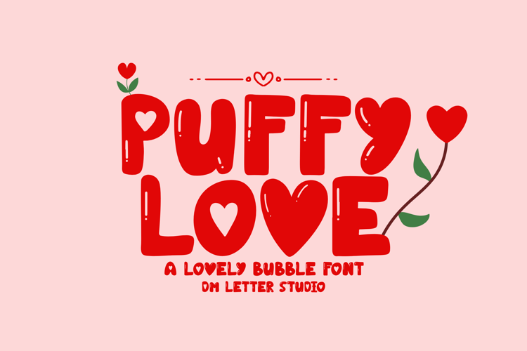 Puffy Love Font website image