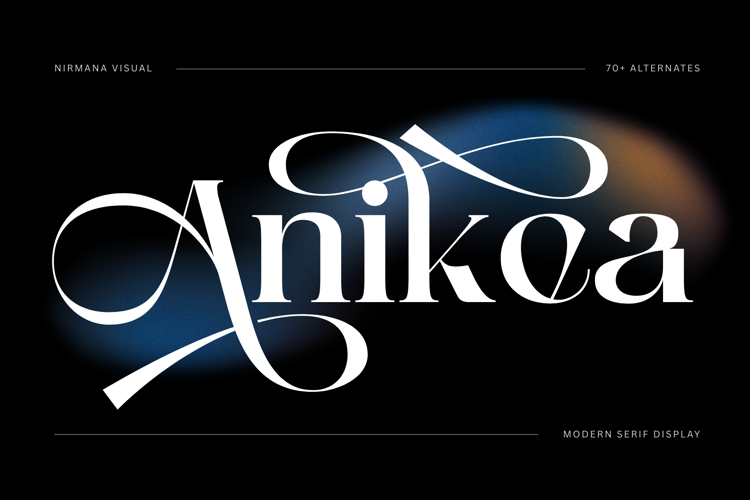 Anikea Font website image