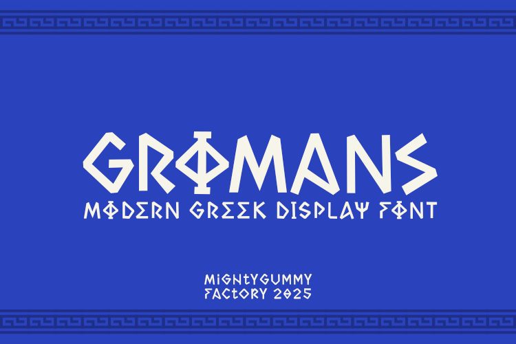 MGF Gromans Font website image