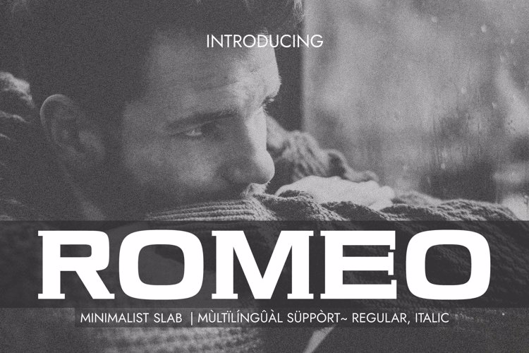 ROMEO Font website image