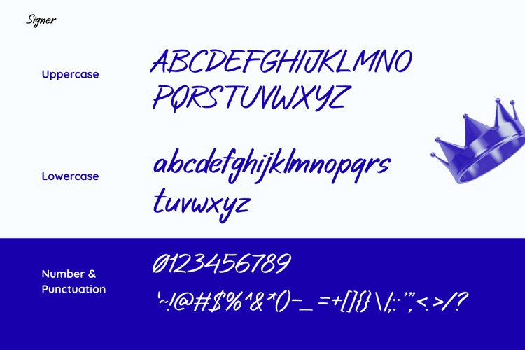 Signer Font website image