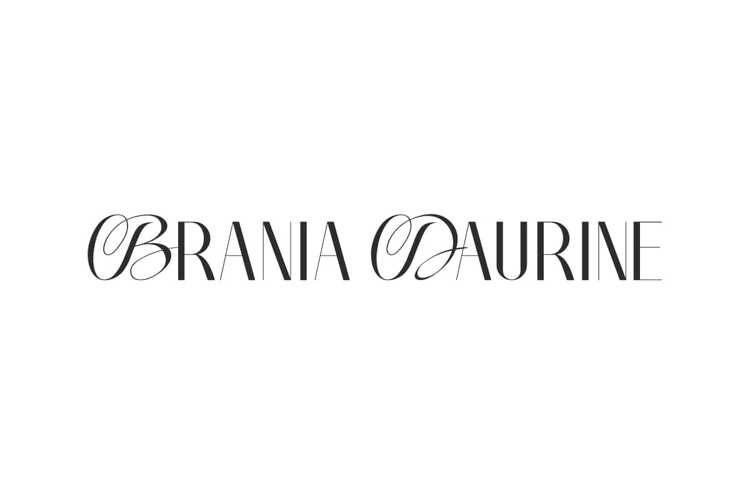 Brania Daurine Font website image