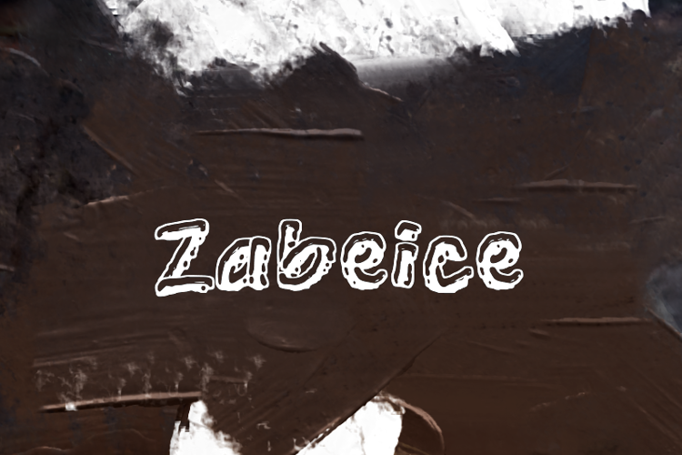 z  Zabeice Font website image