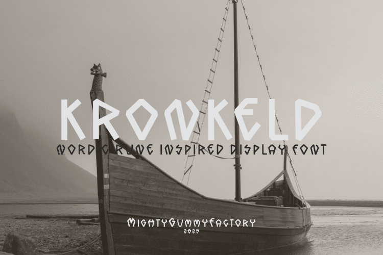 MGF Kronkeld Font website image