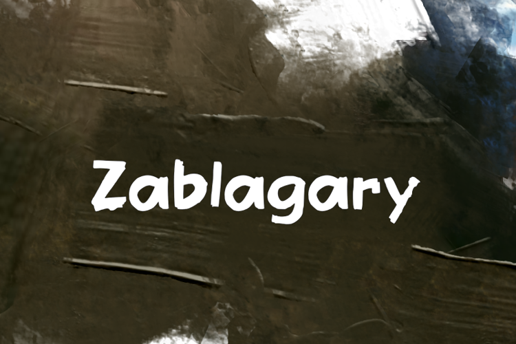 z  Zablagary Font website image