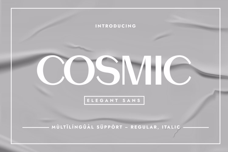 COSMIC Font website image