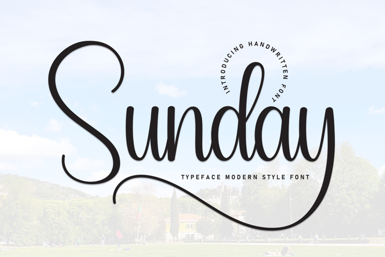 Sunday Font website image